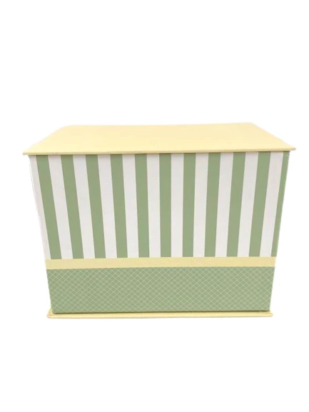 PMG Pastel Green Decorative Storage Box 7.25" Tall - Good Condition