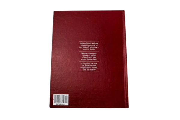 Vintage Better Homes & Gardens Fix It Fast Cookbook 1981 Hardcover