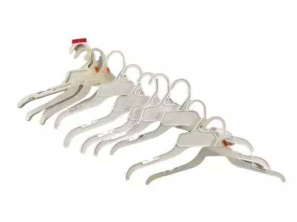 Lot of 30 Kids Plastic Shirt & Pants Hangers Good Pre-Owned Condition