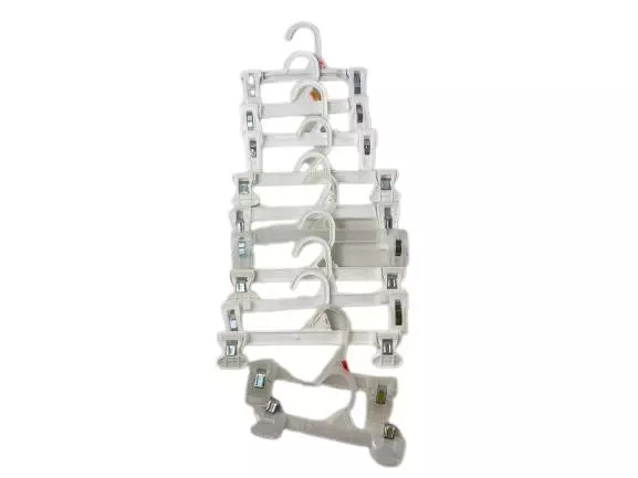 Lot of 30 Kids Plastic Shirt & Pants Hangers Good Pre-Owned Condition