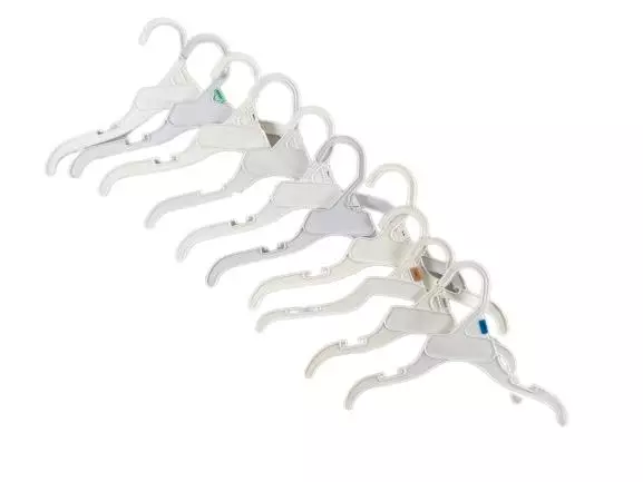 Lot of 30 Kids Plastic Shirt & Pants Hangers Good Pre-Owned Condition