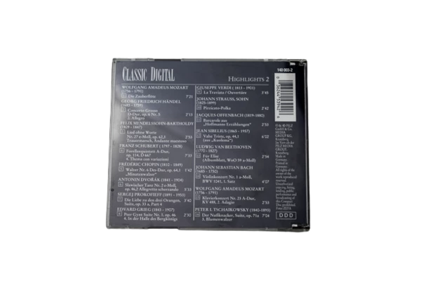 Classic Digital Highlights 2 CD DDD Edition by Pilz Media Group Classical Music