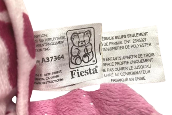 Fiesta Pink Turtle Purse Girls Bag with Metallic Accents & Zip Closure