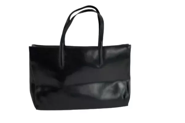 Personal Style Black Purse Women's Bag Double Handles Magnetic Snap Closure