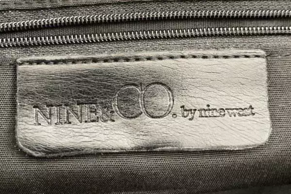 Nine & Co. Black & White Handbag Purse, Good Condition, 17.25" W, Chic Design