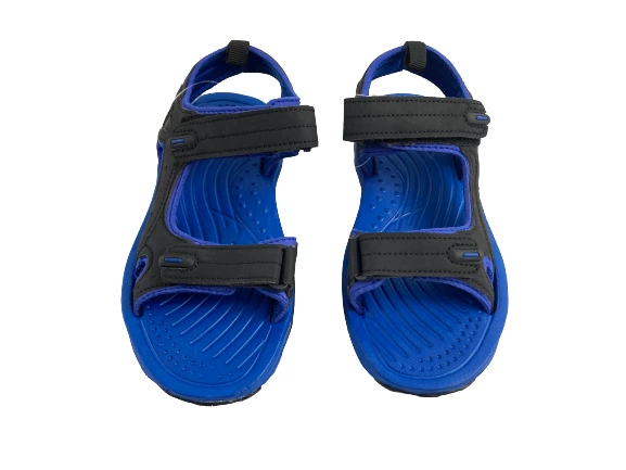 Cascade Outdoor Gear Youth Sandals Size 2 Black/Royal Blue, Pre-Owned