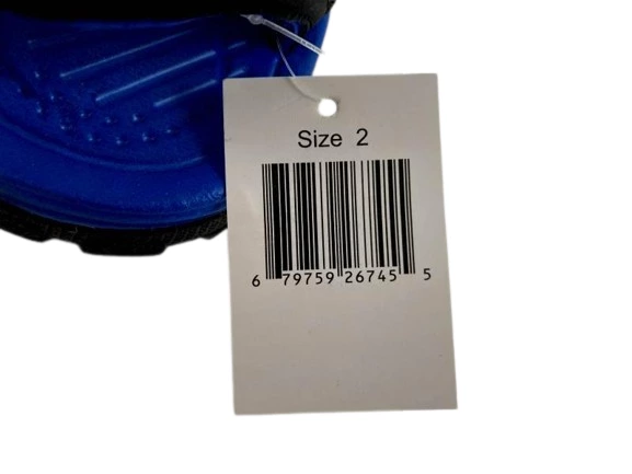 Cascade Outdoor Gear Youth Sandals Size 2 Black/Royal Blue, Pre-Owned