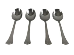 Pfaltzgraff Ellington Stainless Steel Soup Spoons Set of 4 18/8 Pre-owned