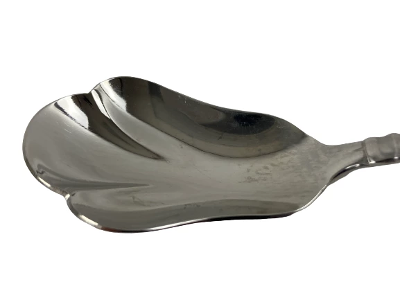Pfaltzgraff Ellington Shell Sugar Spoon 6" 18/8 Stainless Steel - Good Condition