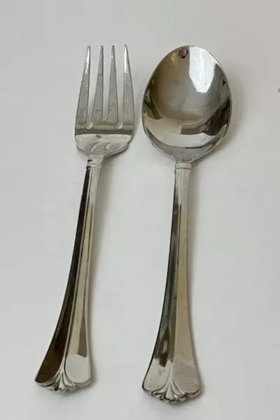 Pfaltzgraff Ellington 3 Pc Stainless Steel Flatware Set 18/8 Pre-Owned Scratched