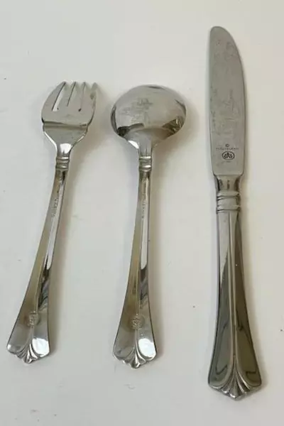 Pfaltzgraff Ellington 3 Pc Stainless Steel Flatware Set 18/8 Pre-Owned Scratched