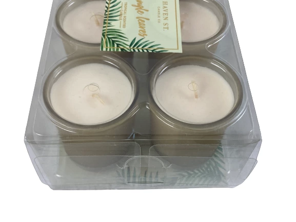 Haven St Candle Co Jungle Leaves Votive Candles Lot of 6 Tropical Scented