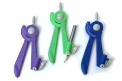 Lot of 3 It's Academic Compass Set - Blue, Green, Purple - Good Condition