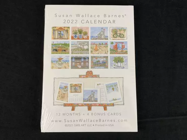 Lot of 2 Susan Wallace Barnes 2022 Nautical Calendars Sealed with Bonus Cards