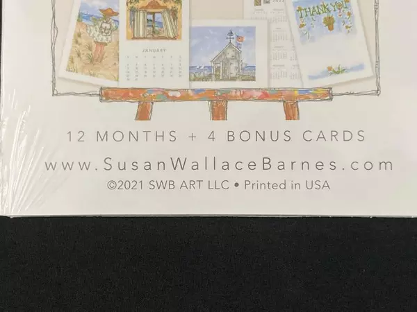 Lot of 2 Susan Wallace Barnes 2022 Nautical Calendars Sealed with Bonus Cards