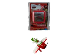 Lot of 2 Disney Pixar Cars Toy Airplane & Crazy Eights Go Fish Game