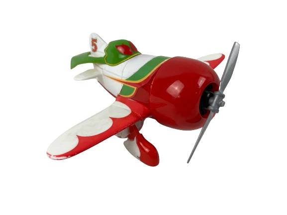 Lot of 2 Disney Pixar Cars Toy Airplane & Crazy Eights Go Fish Game