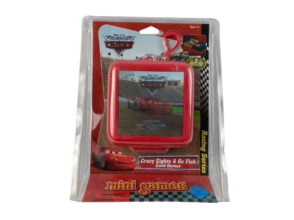 Lot of 2 Disney Pixar Cars Toy Airplane & Crazy Eights Go Fish Game