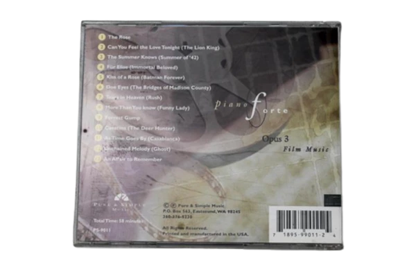 Christopher Peacock Piano Forte Opus 3 Film Music CD - Good Condition