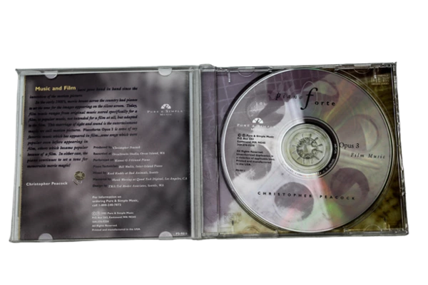 Christopher Peacock Piano Forte Opus 3 Film Music CD - Good Condition