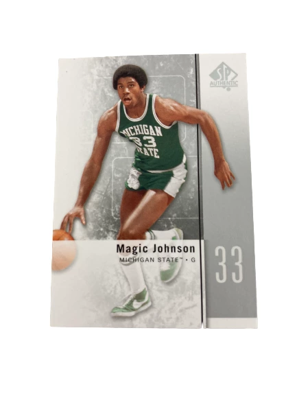 Lot of 3 NBA Hoops Cards: Dr J, Magic Johnson, Grant Hill - 1992-93