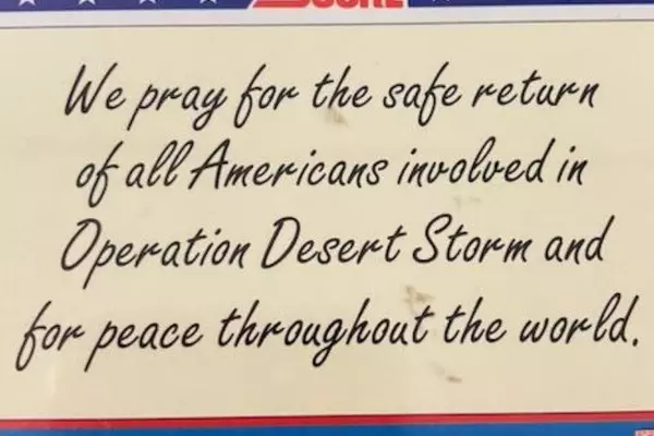 1991 Score Operation Desert Storm Card #737 Vintage American Flag Trading Card