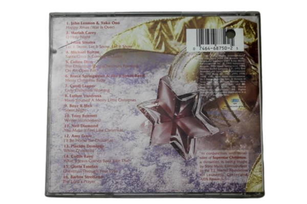 Superstar Christmas Music CD - Tony Bennett, Michael Bolton, Mariah Carey