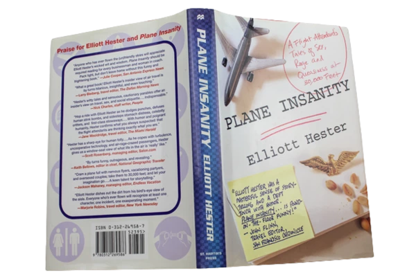 Plane Insanity by Elliott Hester Hardcover Book 2001 Aviation Humor Good