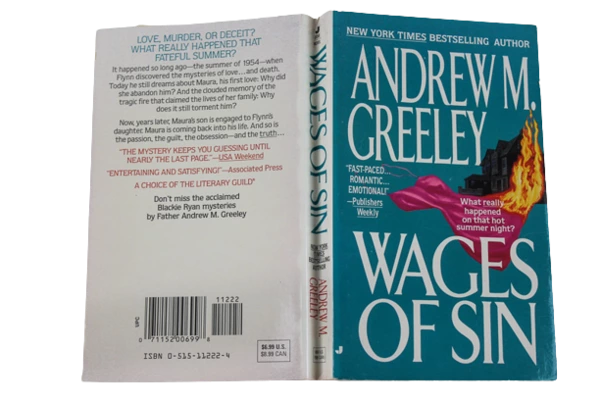 Wages of Sin by Andrew M. Greeley Paperback Mystery Novel 1992 Jove