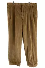 Corbin Off The Cuff Men's Size 40 Tan Brown Corduroy Pants 100% Cotton