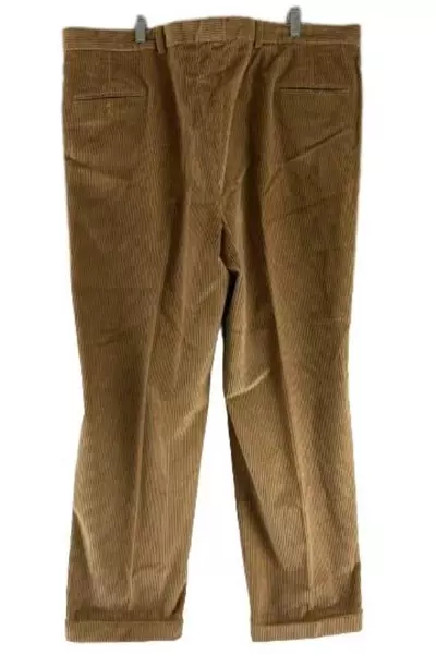 Corbin Off The Cuff Men's Size 40 Tan Brown Corduroy Pants 100% Cotton