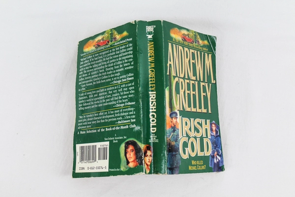 Irish Gold Andrew M. Greeley Paperback Novel 1995 Forge Books Wear