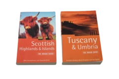 Lot of 2 Rough Guide Books: Scottish Highlands & Tuscany & Umbria Travel