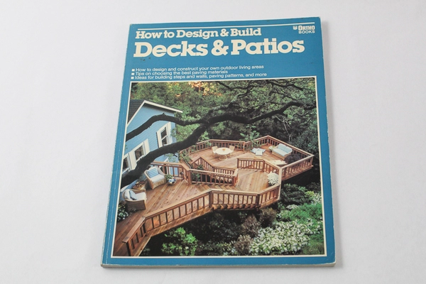 Vtg Lot of 2 Ortho Books: Garden Construction & Decks Patios, 1979 & 1985