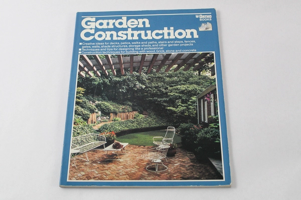 Vtg Lot of 2 Ortho Books: Garden Construction & Decks Patios, 1979 & 1985