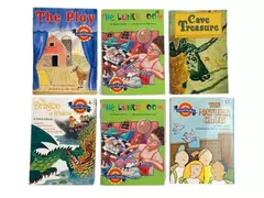 Vtg Lot of 6 Houghton Mifflin Leveled Readers Books Pre-Owned Condition