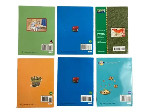 Vtg Lot of 6 Houghton Mifflin Leveled Readers Books Pre-Owned Condition