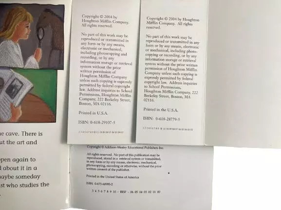 Vtg Lot of 6 Houghton Mifflin Leveled Readers Books Pre-Owned Condition