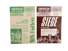 Vintage Lot of 2 American News of Books March & May 1969 Harper & Row