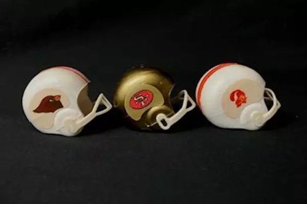 Lot of 3 Mini NFL Helmets - 49ers, Buccaneers & Cardinals Collectibles