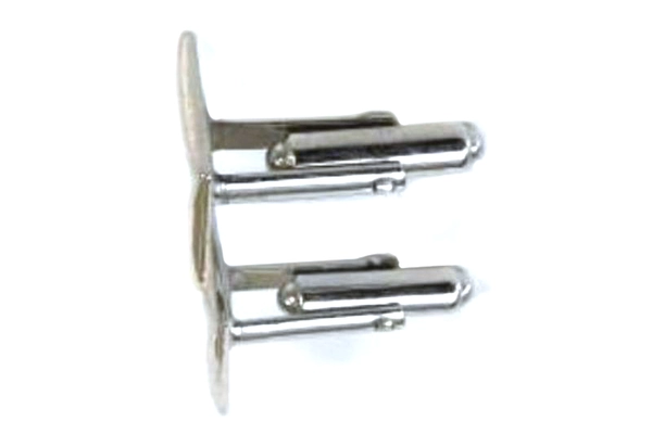 Vintage Hickok Silver-Tone Hammered Square Cufflinks USA Made Elegant Style