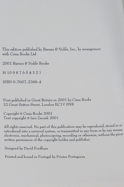 The Book of Scottish Names by Iain Zaczek 2001 Hardcover - Very Good