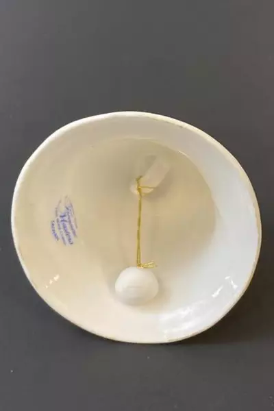 Treasure Masters 40th Anniversary Bell Fine Bone China White & Gold Collectible