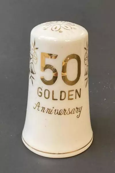 Vintage Treasure Masters 50th Anniversary Salt & Pepper Shakers Japan