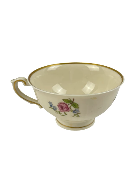 Vtg Federal Shape Syracuse China Teacup & Saucer USA Made Victorian Replacement