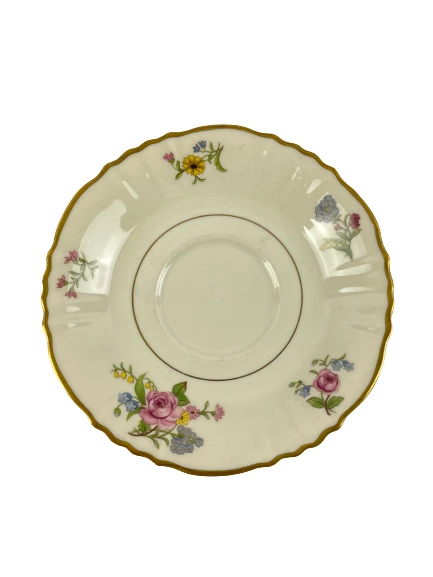 Vtg Federal Shape Syracuse China Teacup & Saucer USA Made Victorian Replacement