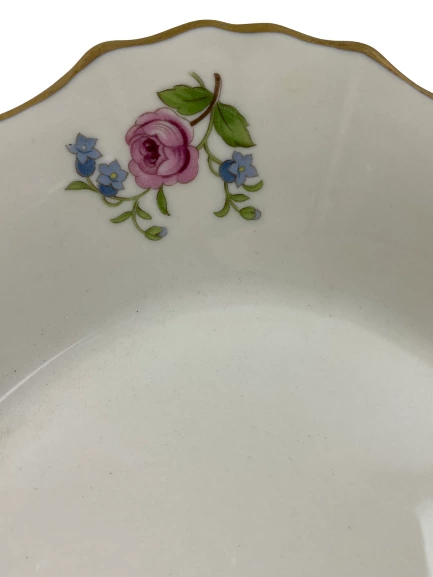 Vintage Federal Shape Syracuse China Floral Platter 14" USA Victorian Serveware