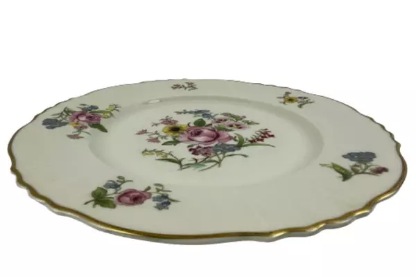 Vintage Syracuse China Dinner Plate USA Federal Shape Floral Replacement 
