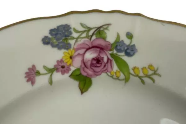 Vintage Syracuse China Dinner Plate USA Federal Shape Floral Replacement 