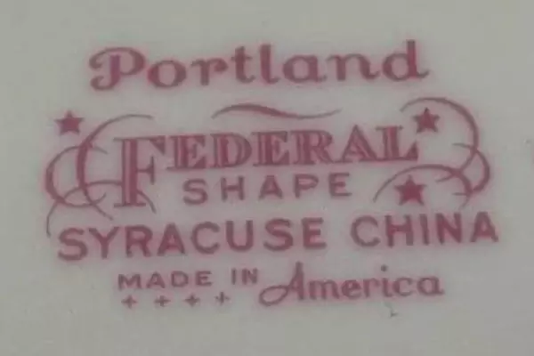 Vintage Syracuse China Dinner Plate USA Federal Shape Floral Replacement 